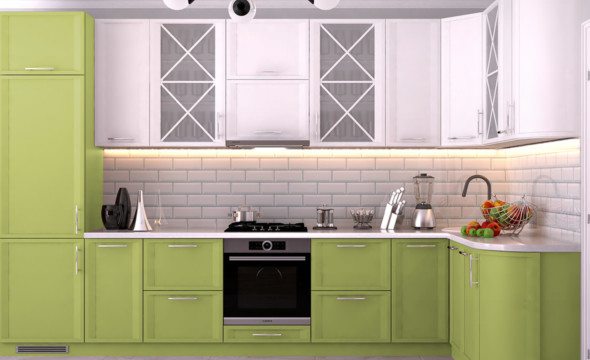  Кухня яблоневого цвета Портофино 18 