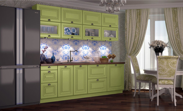  Салатовая кухня Сканди 112 