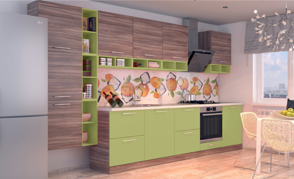  Салатовая кухня Хельга 18 