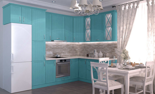  Голубая кухня Портофино 26 
