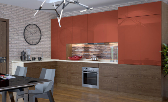  Терракотовая кухня Кремона 5 