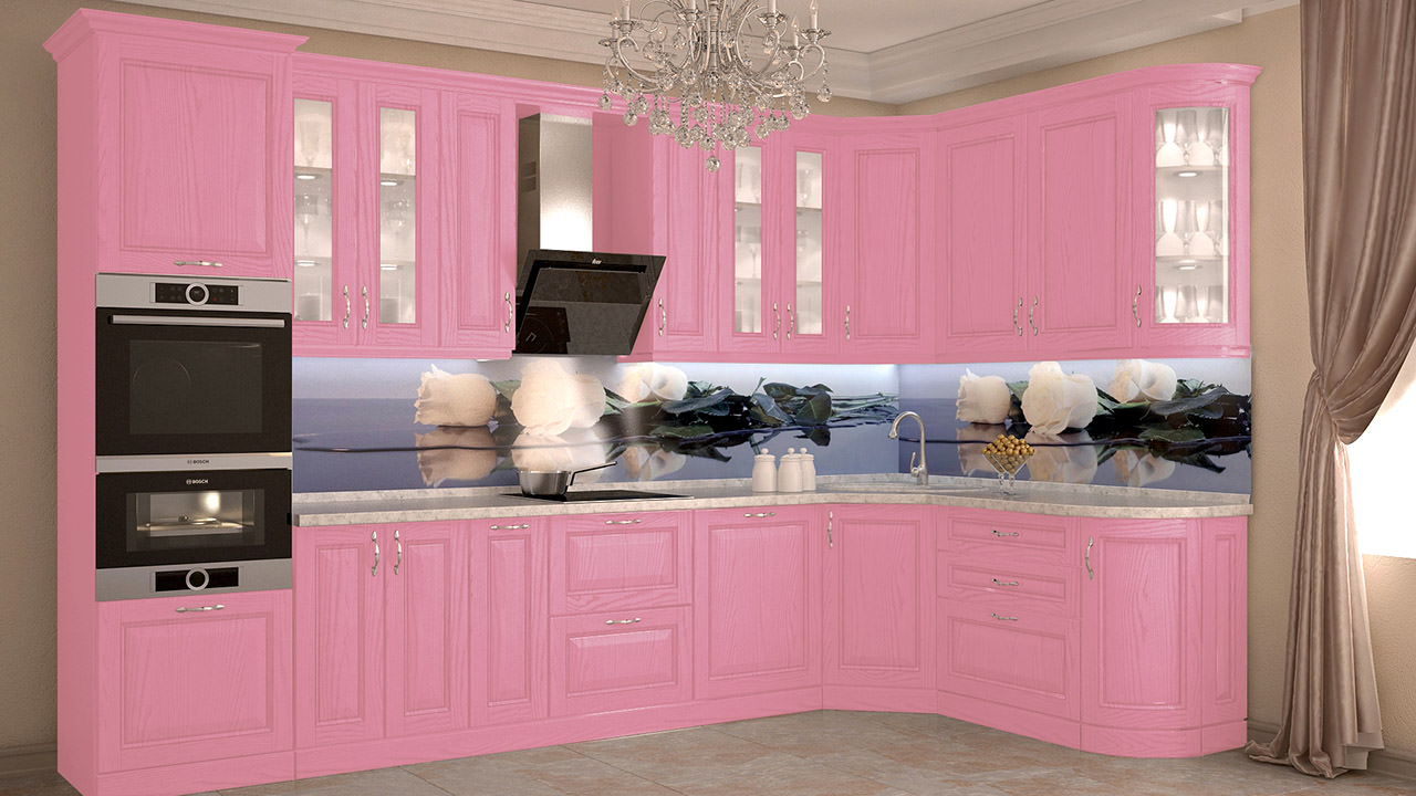  Розовая кухня Кремона 6 