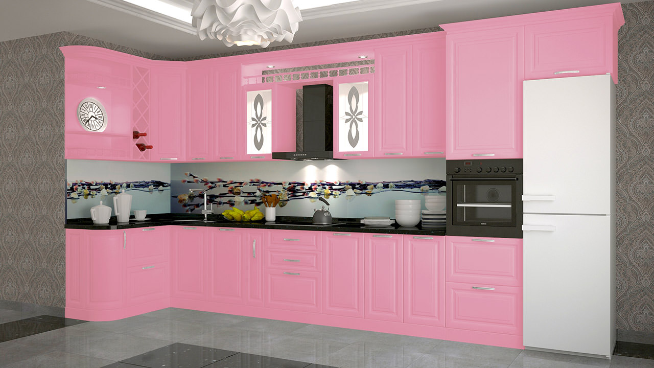  Розовая кухня Ника 6 