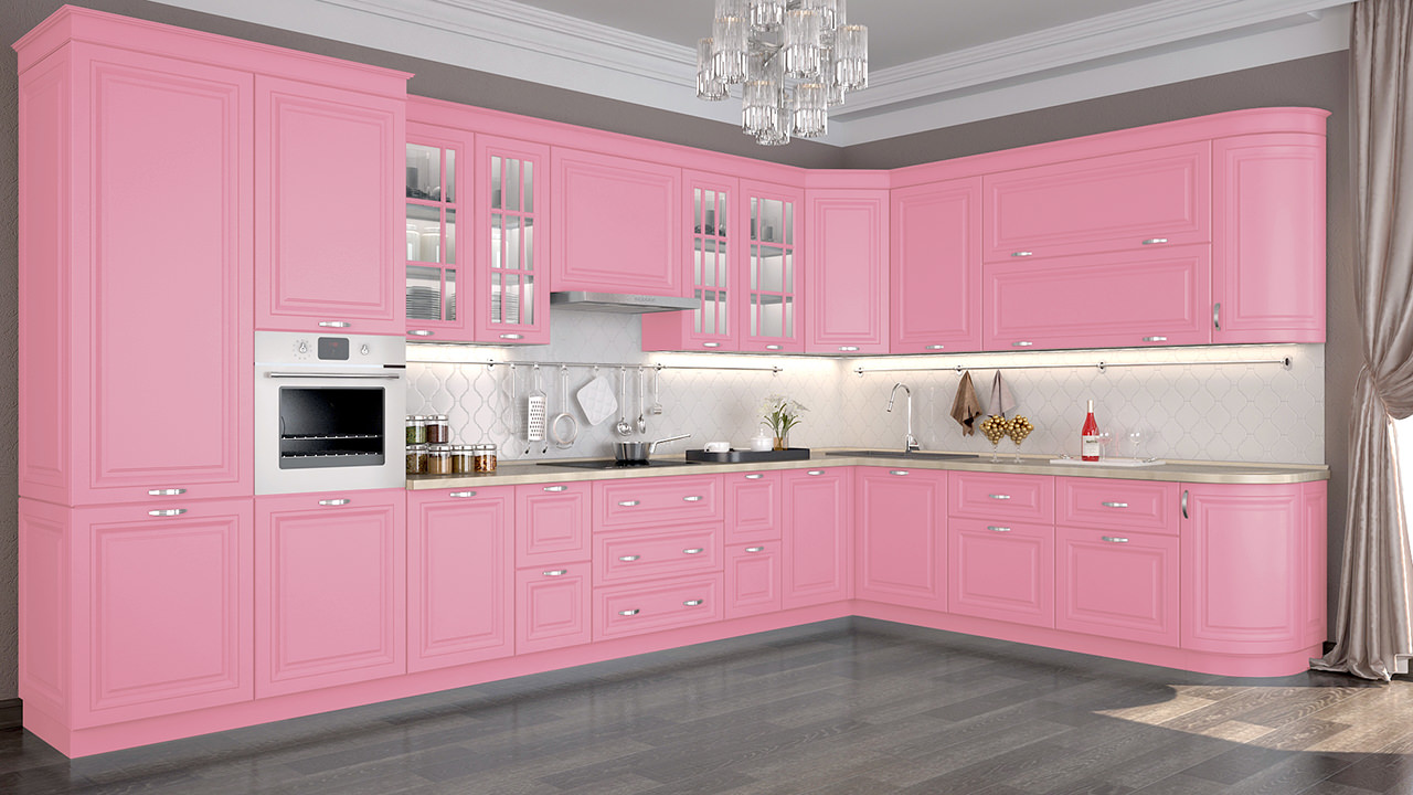  Розовая кухня Ника 7 
