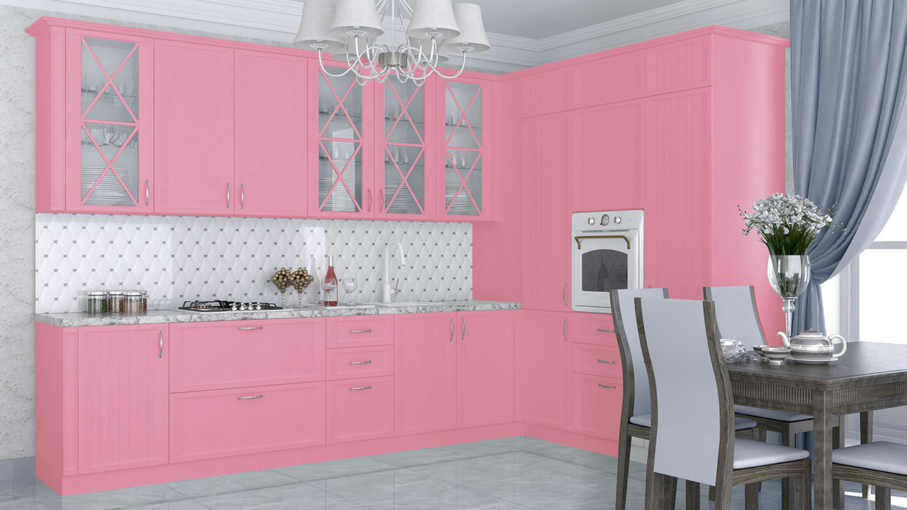  Розовая кухня Портофино 2 