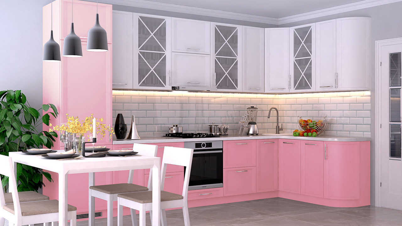  Розовая кухня Портофино 18 