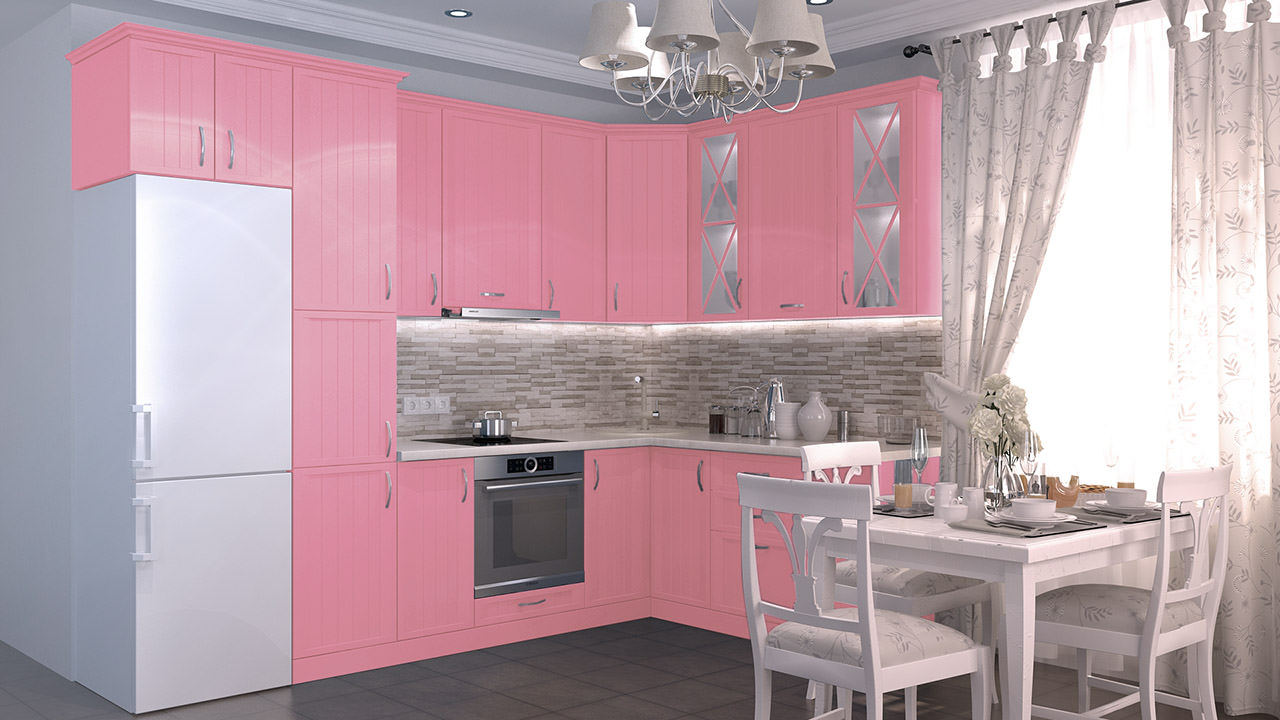 Розовая кухня Портофино 26 