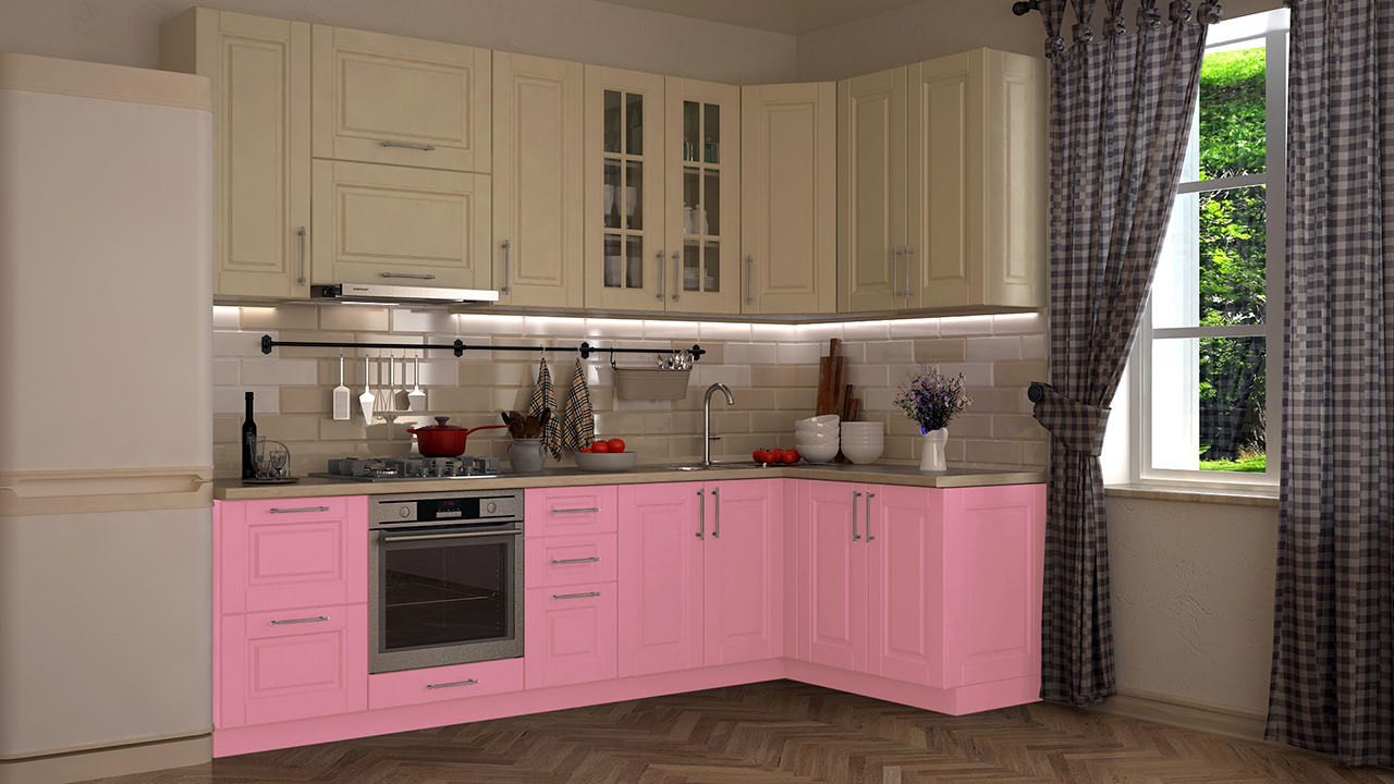  Розовая кухня Сканди 40 