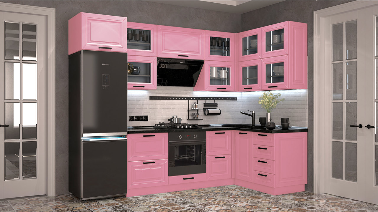 Розовая кухня Сканди 56 