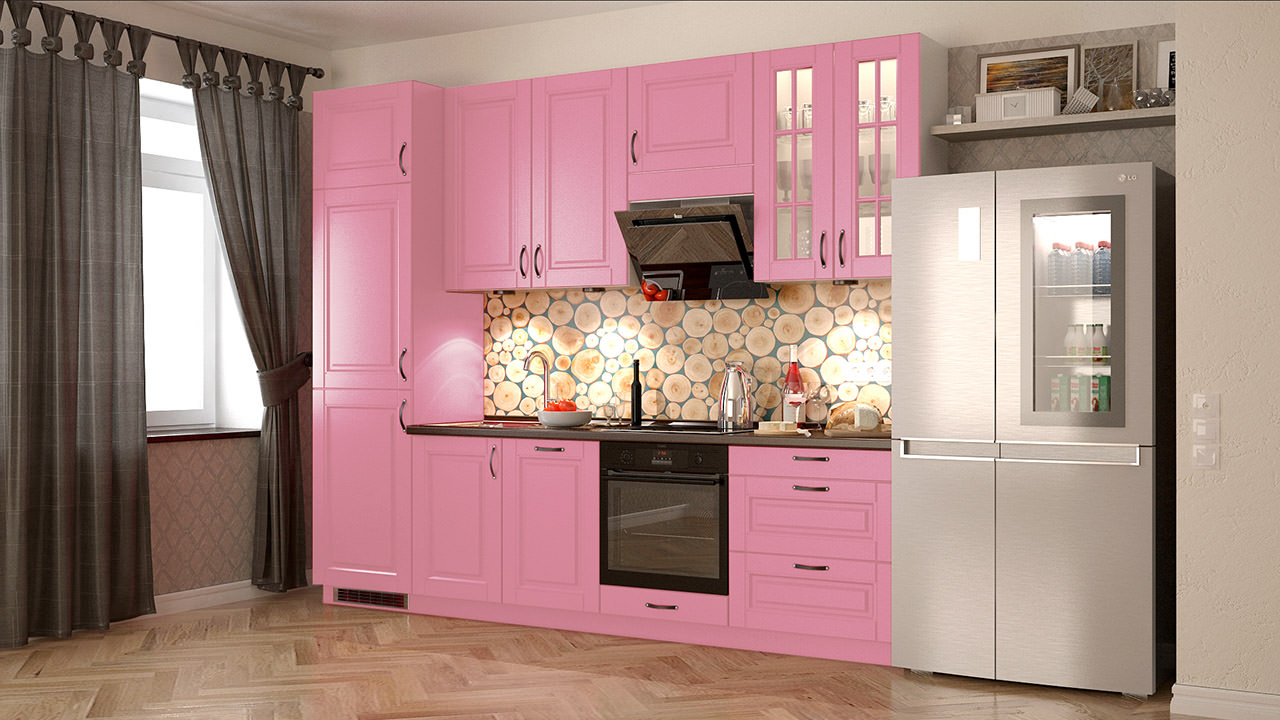  Розовая кухня Сканди 104 