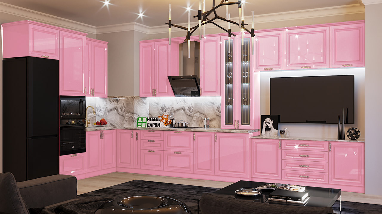  Розовая кухня Сканди 169 