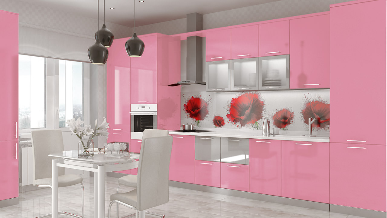  Розовая кухня Турин 12 