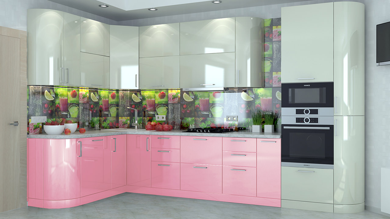  Розовая кухня Турин 44 