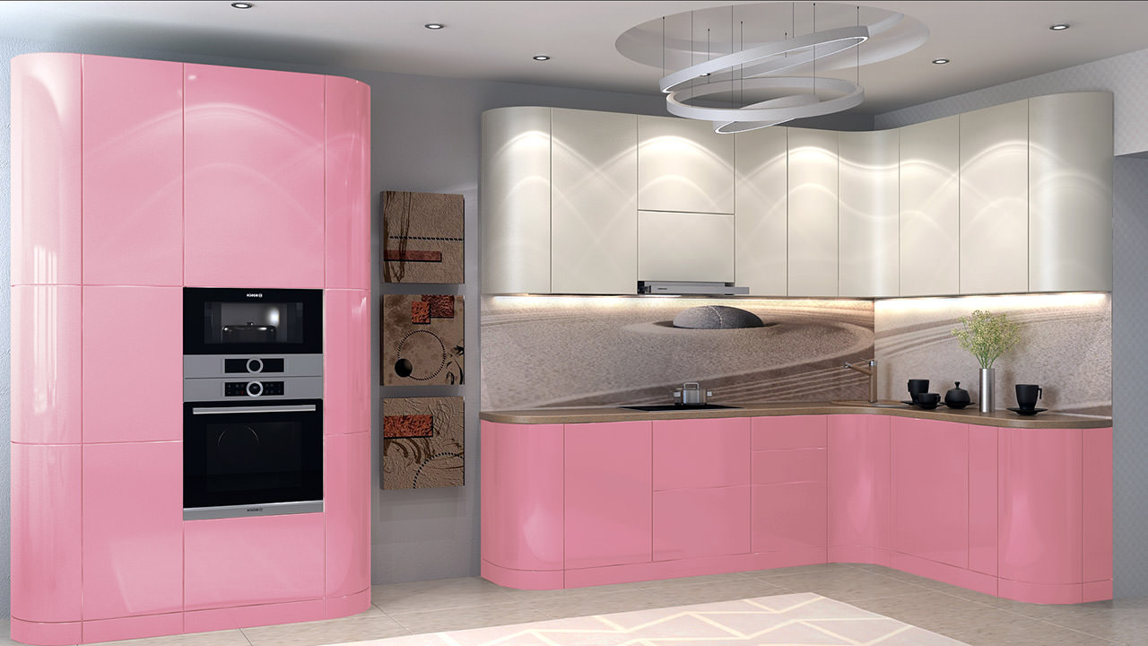  Розовая кухня Турин 60 