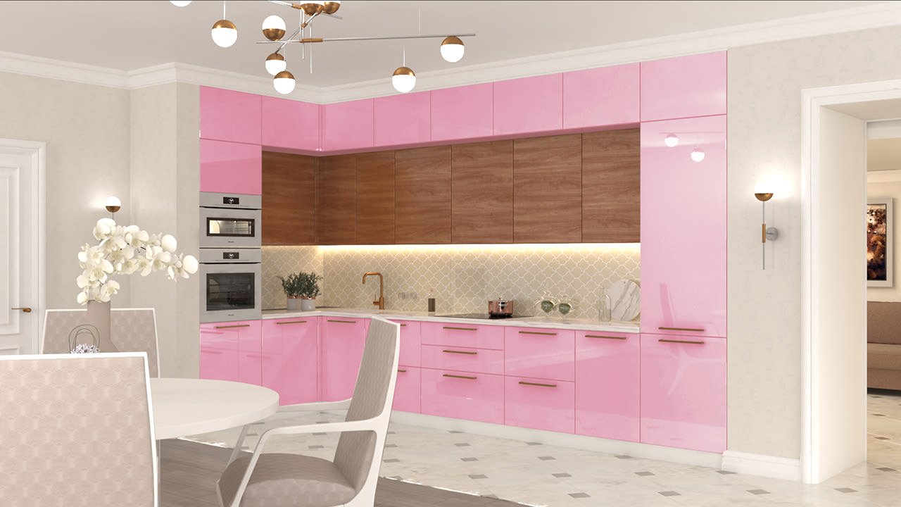  Розовая кухня Турин 78 