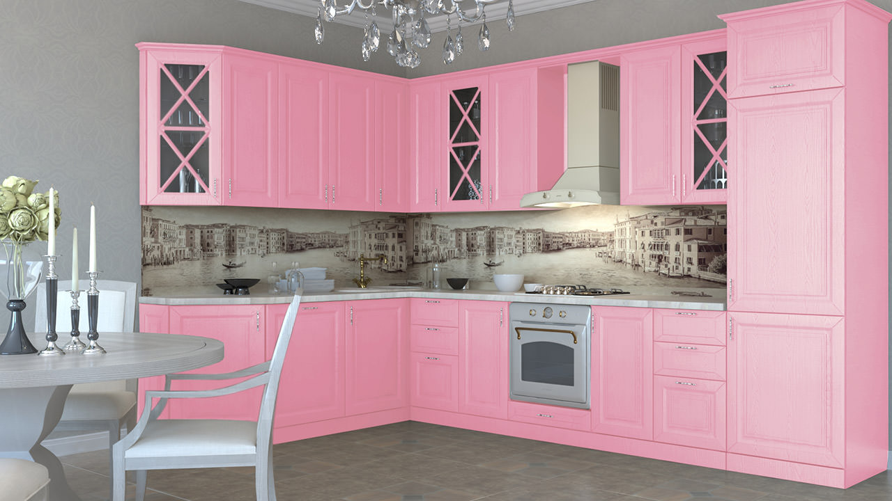  Розовая кухня Хельга 37 