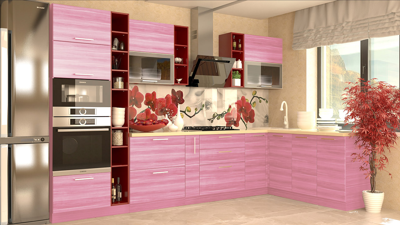  Розовая кухня Хельга 42 