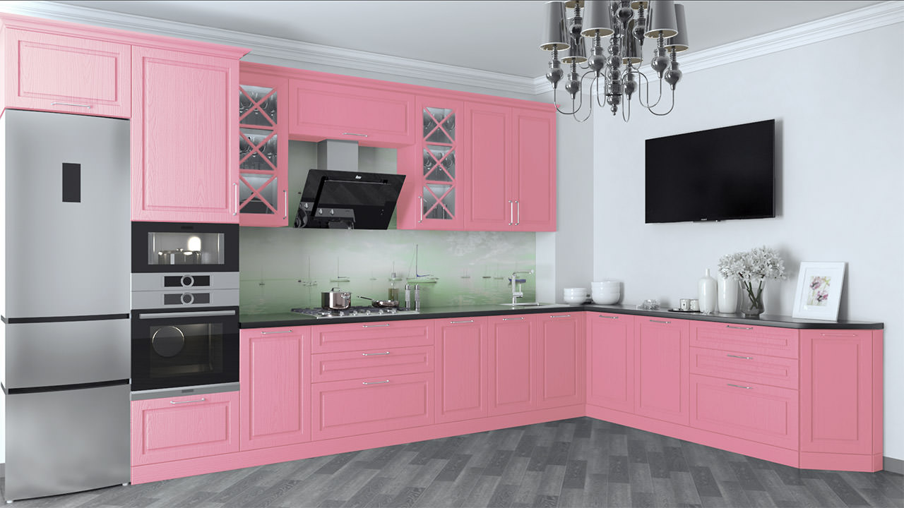  Розовая кухня Хельга 45 