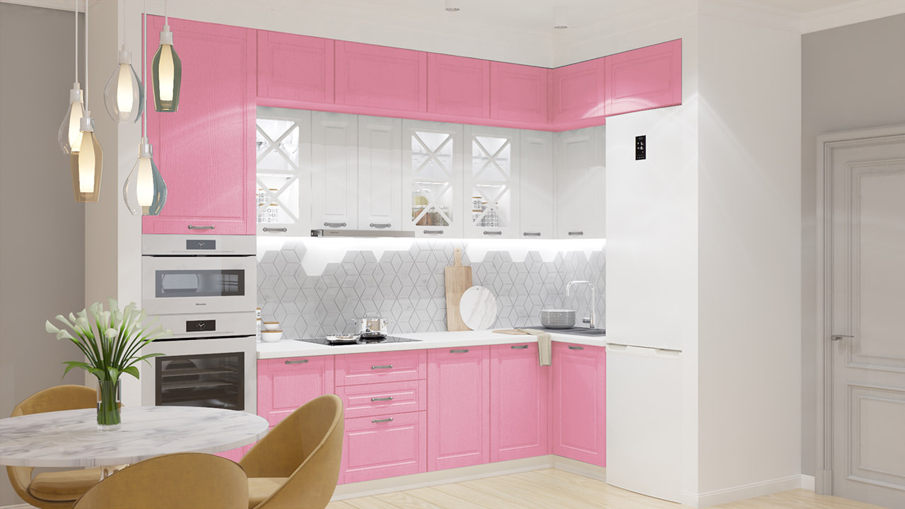  Розовая кухня Хельга 53 