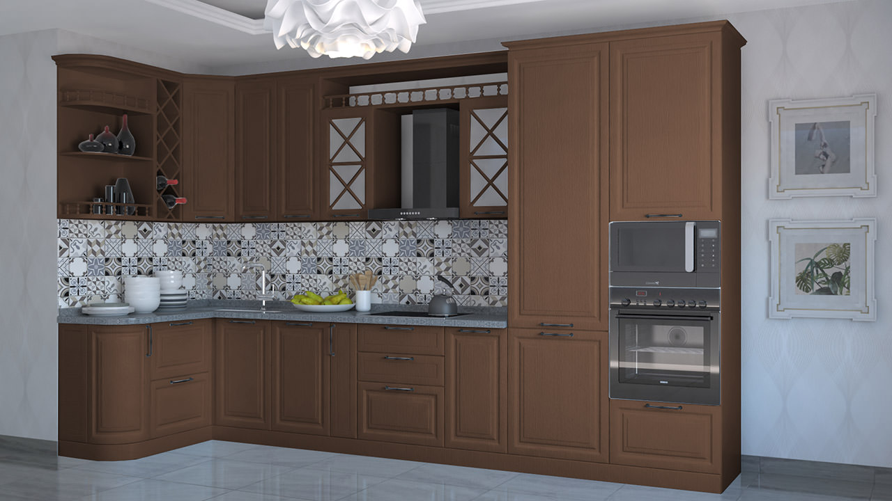  Кухни коричневого цвета Эдельвейс 7 