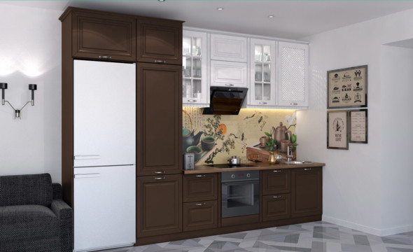  Кухни коричневого цвета Сканди 152 