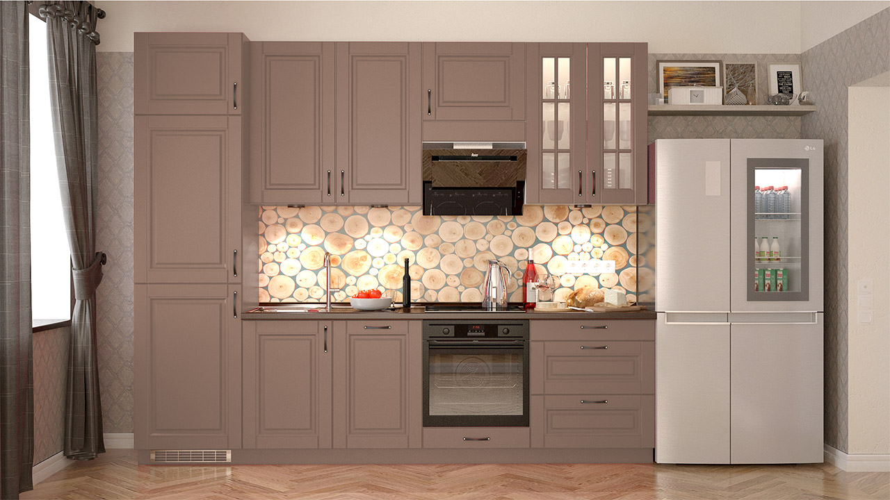Цвет латте в интерьере кухни: 57 фото дизайна