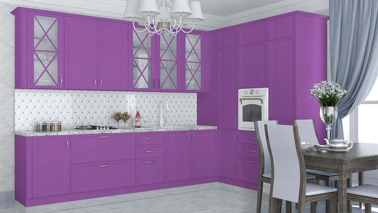  Кухня лилового цвета Портофино 2 