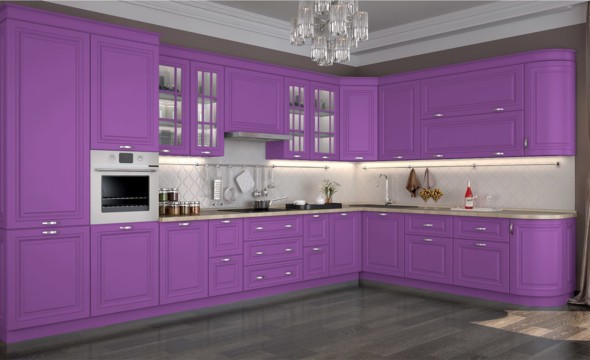  Кухня лилового цвета Сканди 80 