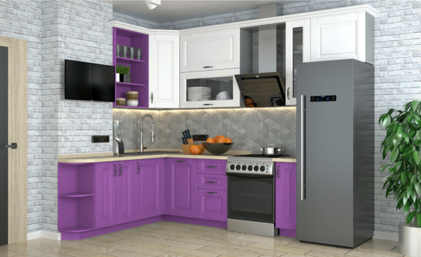  Кухня лилового цвета Сканди 128 