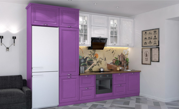  Кухня лилового цвета Сканди 152 