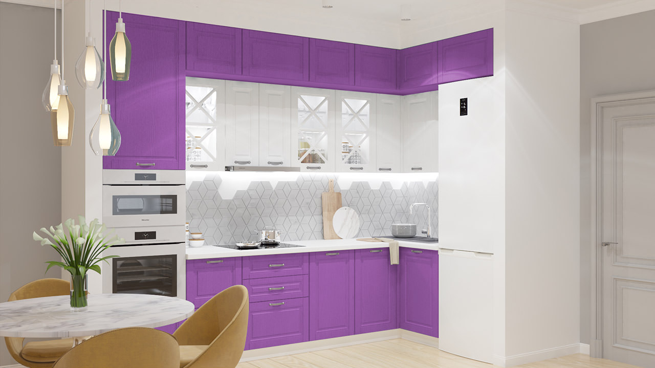  Кухня лилового цвета Хельга 53 