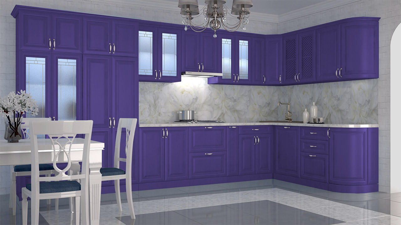  Кухня фиолетового цвета Ника 5 