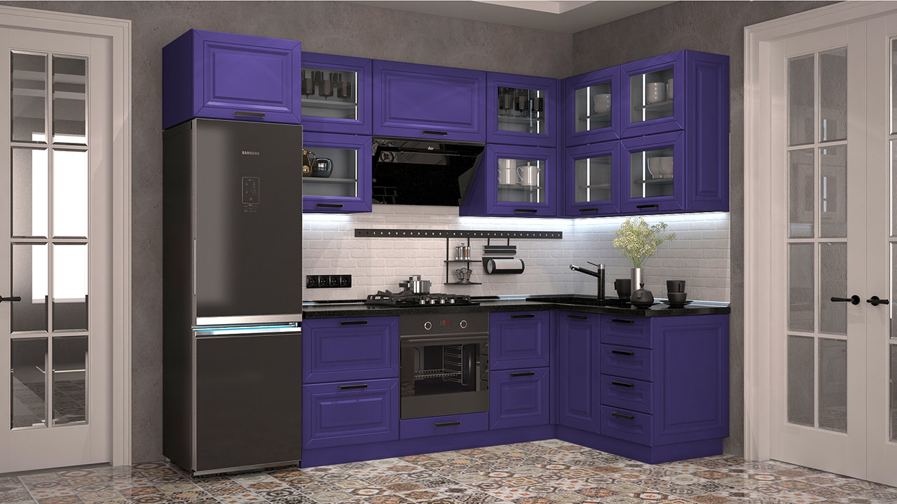  Кухня фиолетового цвета Сканди 56 
