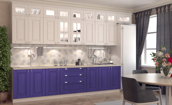  Кухня фиолетового цвета Сканди 136 
