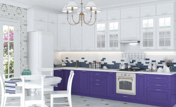  Кухня фиолетового цвета Сканди 144 