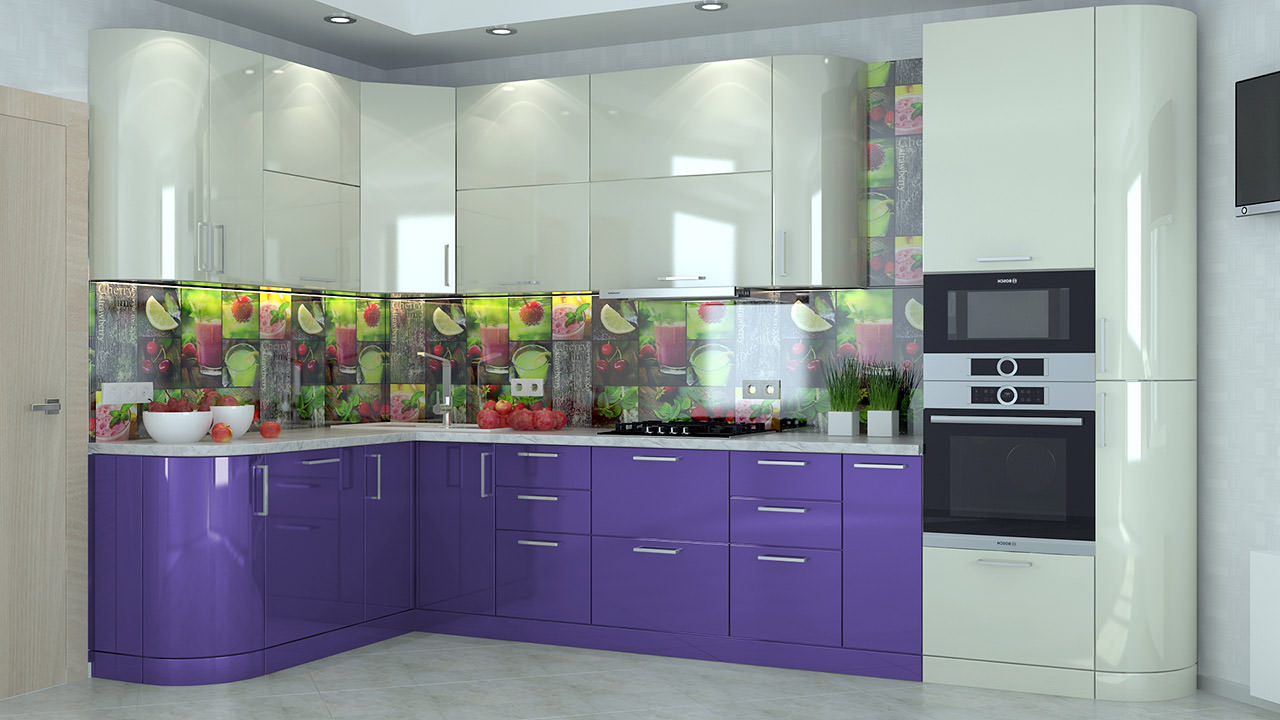  Кухня фиолетового цвета Турин 44 
