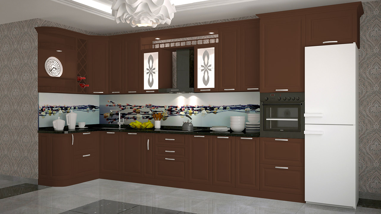  Кухня шоколадного цвета Ника 6 