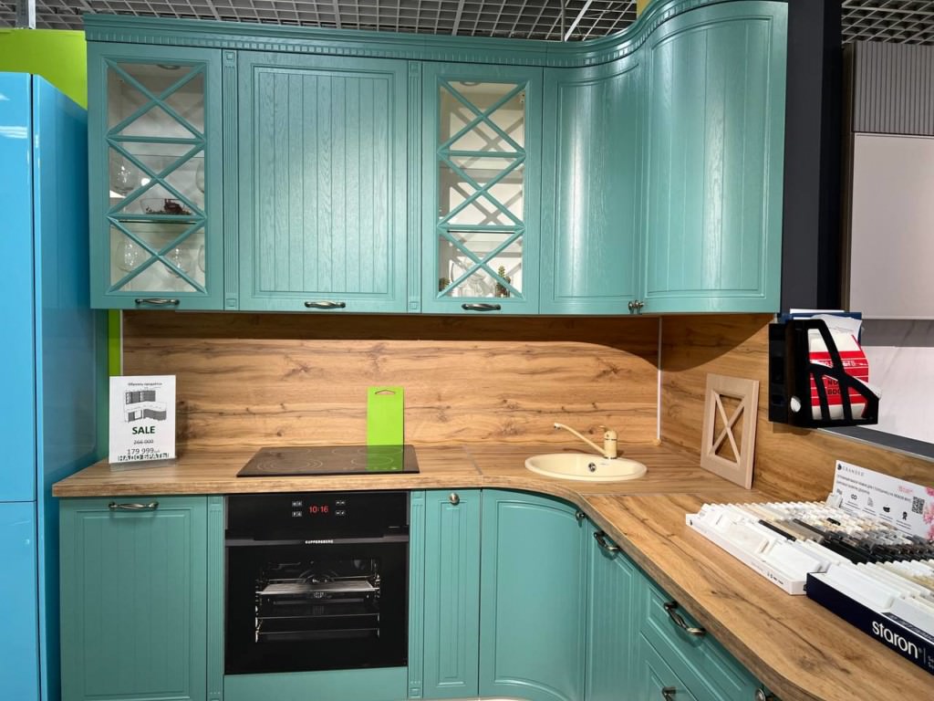 Кухня Эдельвейс бирюза